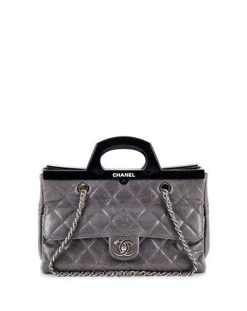 CC Delivery Tote Quilted Glazed Calfskin Small