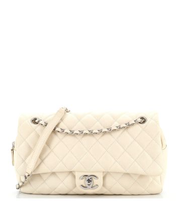 Easy Flap Bag Quilted Caviar Jumbo