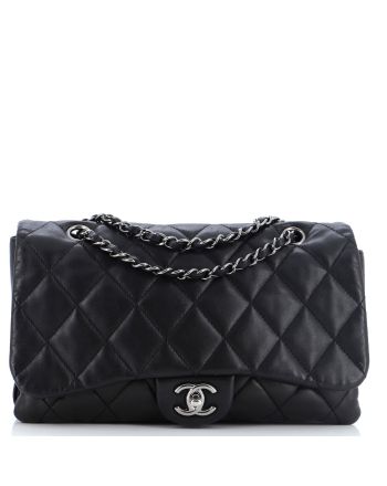 3 Flap Bag Quilted Lambskin Jumbo