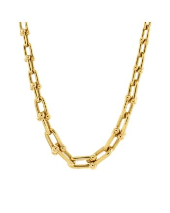 Tiffany HardWear Graduated Link Necklace 18K Yellow Gold