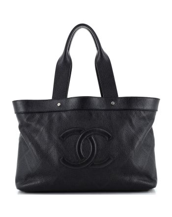 CC Tote Perforated Leather East West