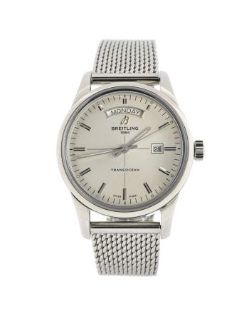 Transocean Day Date Automatic Watch Stainless Steel 43