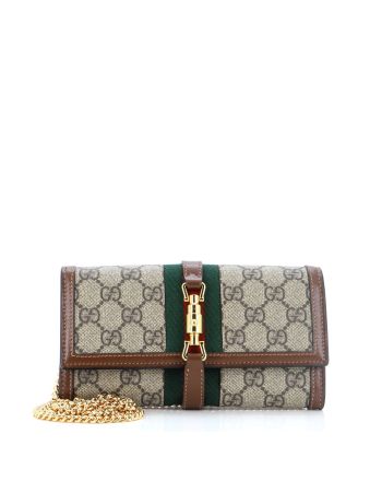 Jackie 1961 Continental Chain Wallet GG Coated Canvas