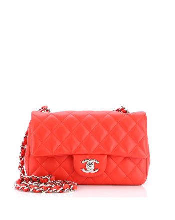 Classic Single Flap Bag Quilted Lambskin Mini