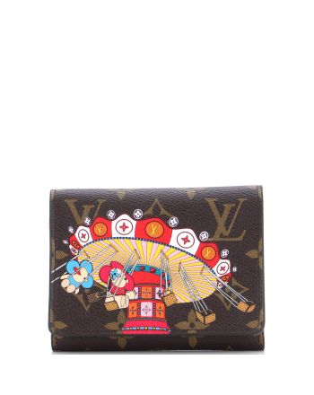 Victorine Wallet Limited Edition Vivienne Xmas Monogram Canvas