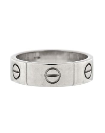 Love Band Ring 18K White Gold