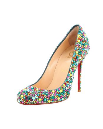 Women's Fifi Pumps Strass Embellished Leather 100