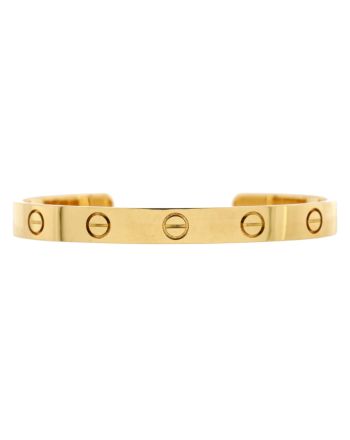 Love Cuff Bracelet 18K Yellow Gold