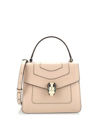 Serpenti Forever Top Handle Bag Leather Small