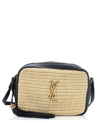 Lou Camera Bag Woven Raffia Small