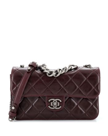 Perfect Edge Flap Bag Quilted Calfskin Small