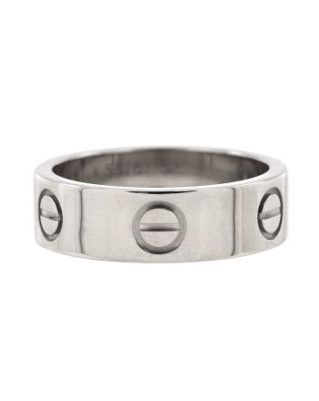 Love Band Ring 18K White Gold